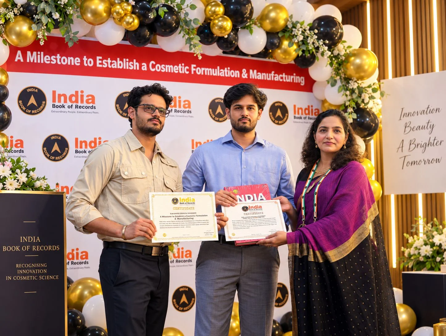 Dr. Prithish Bhardwaj receiving India Book of Records recognition — photo 1 of 5