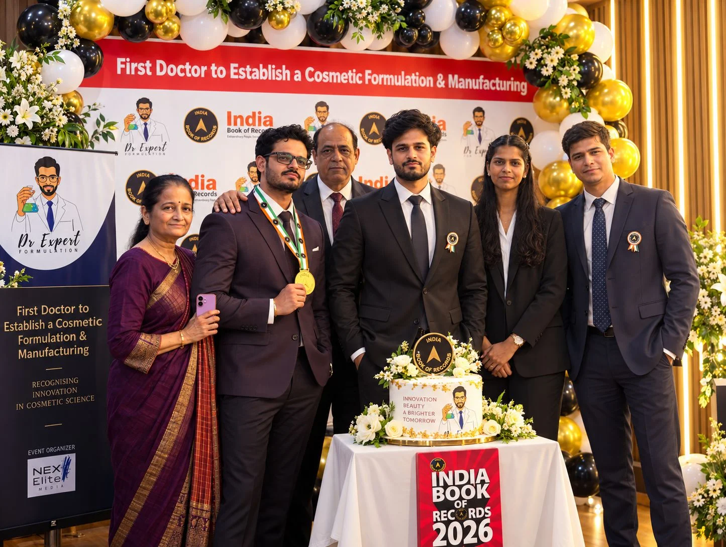 Dr. Prithish Bhardwaj receiving India Book of Records recognition — photo 3 of 5